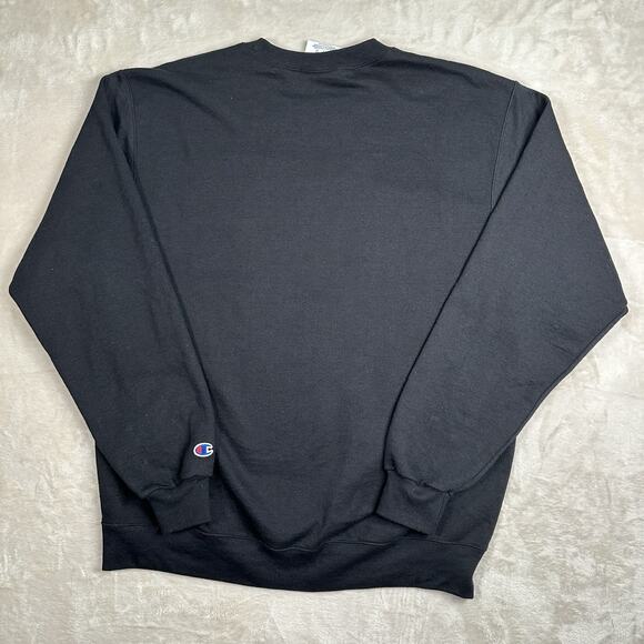 Champion Wake Forest Crewneck Sweatshirt Size Large Black Gold Demon Deacons - Picture 8 of 8